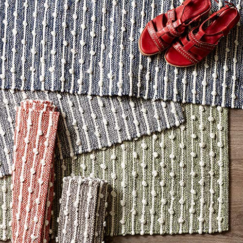 DII Slub Rug Collection Recycled Cotton Loop, 2x3', Antique Green - image 6