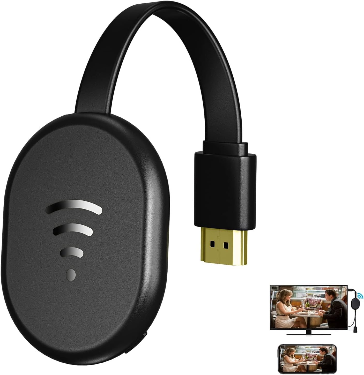 X spring Wireless HDMI Display Dongle Adapter, 5G Ultra-Clear Video Same-Screen Transmitter, 4K High-Definition Dual-Band Computer to Tv, Used for Casting, Mirroring to Tv, Projector, Monitor