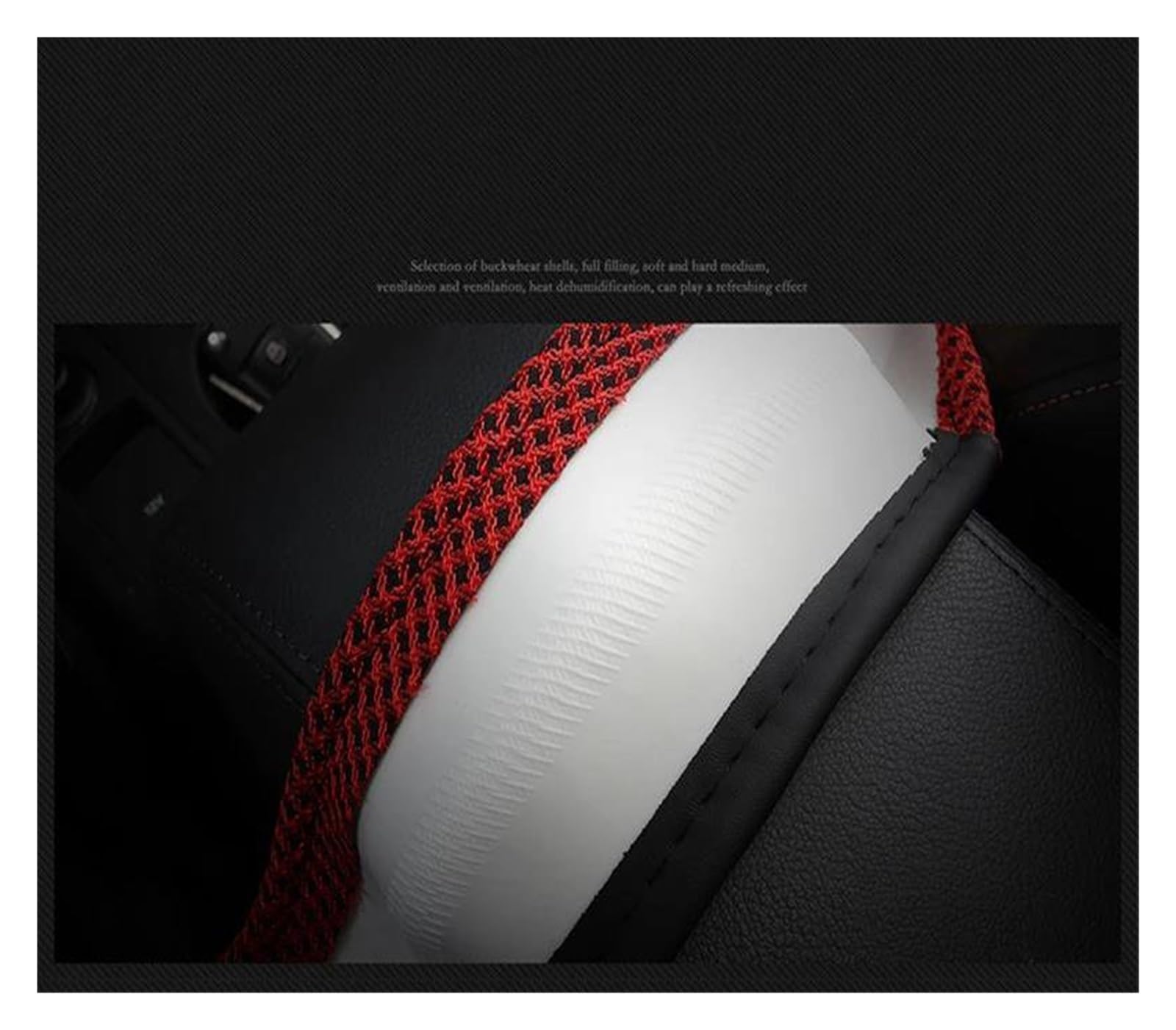 Volantes Funda para Volante Coche Cuero + Seda Helada 15 pulgadas/38 cm para Toyota para Camry para Corolla para Harrier para Fortuner Funda Volante(Negro)