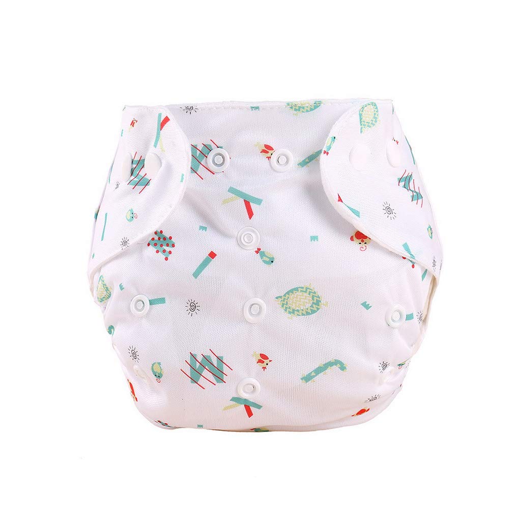 6 Stück Baby Stoffwindel Windelhose Babywindel Taschenwindeln Größe Verstellbar Waschbare wiederverwendbare Windeln für Neugeborene, 0-18 Monate