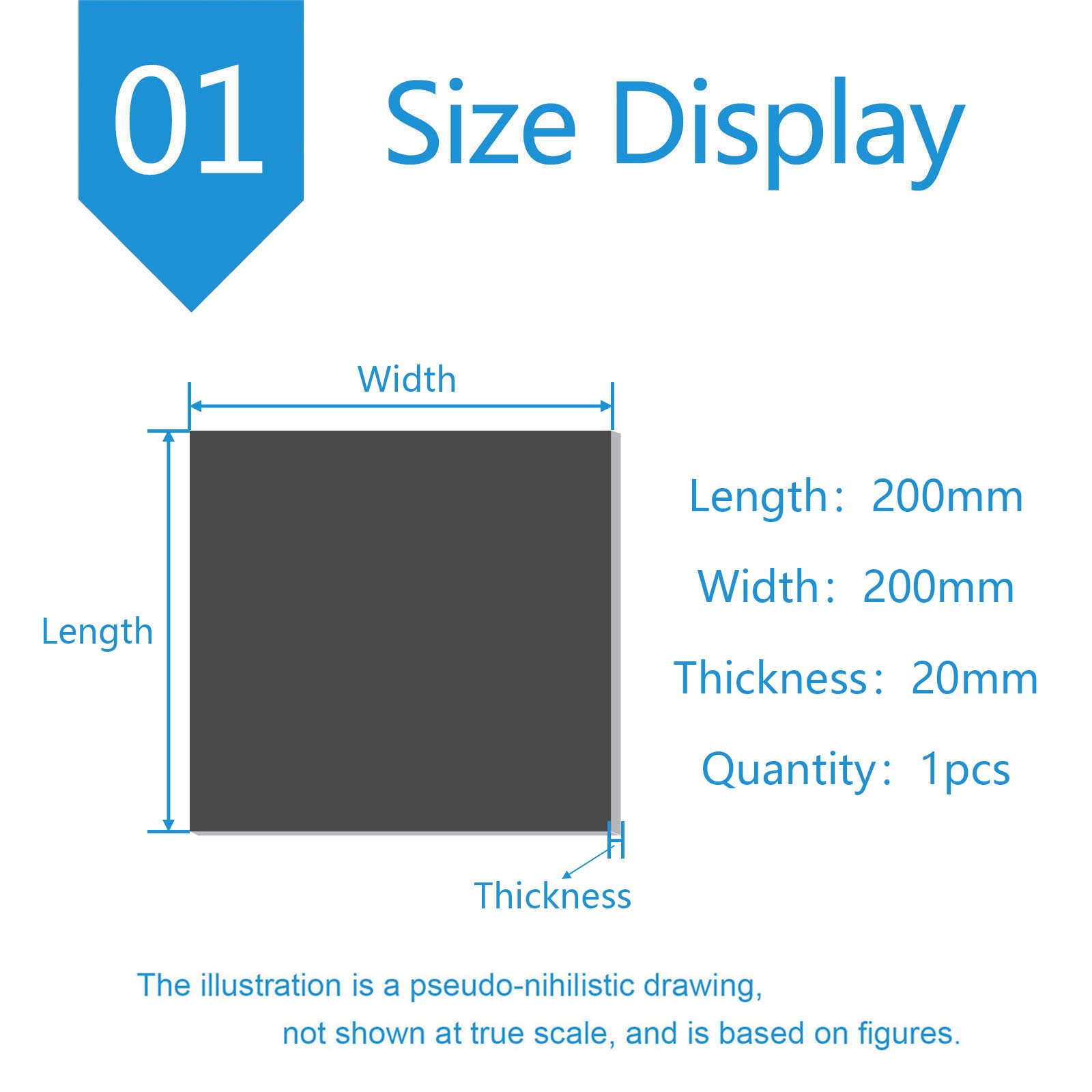 Płyta z pianki PVC, Opakowanie 3 szt. sztywnych arkuszy z tworzywa sztucznego PVC w kolorze szarym, 20 cm x, grubość 3-30 mm(Thickness:20mm)