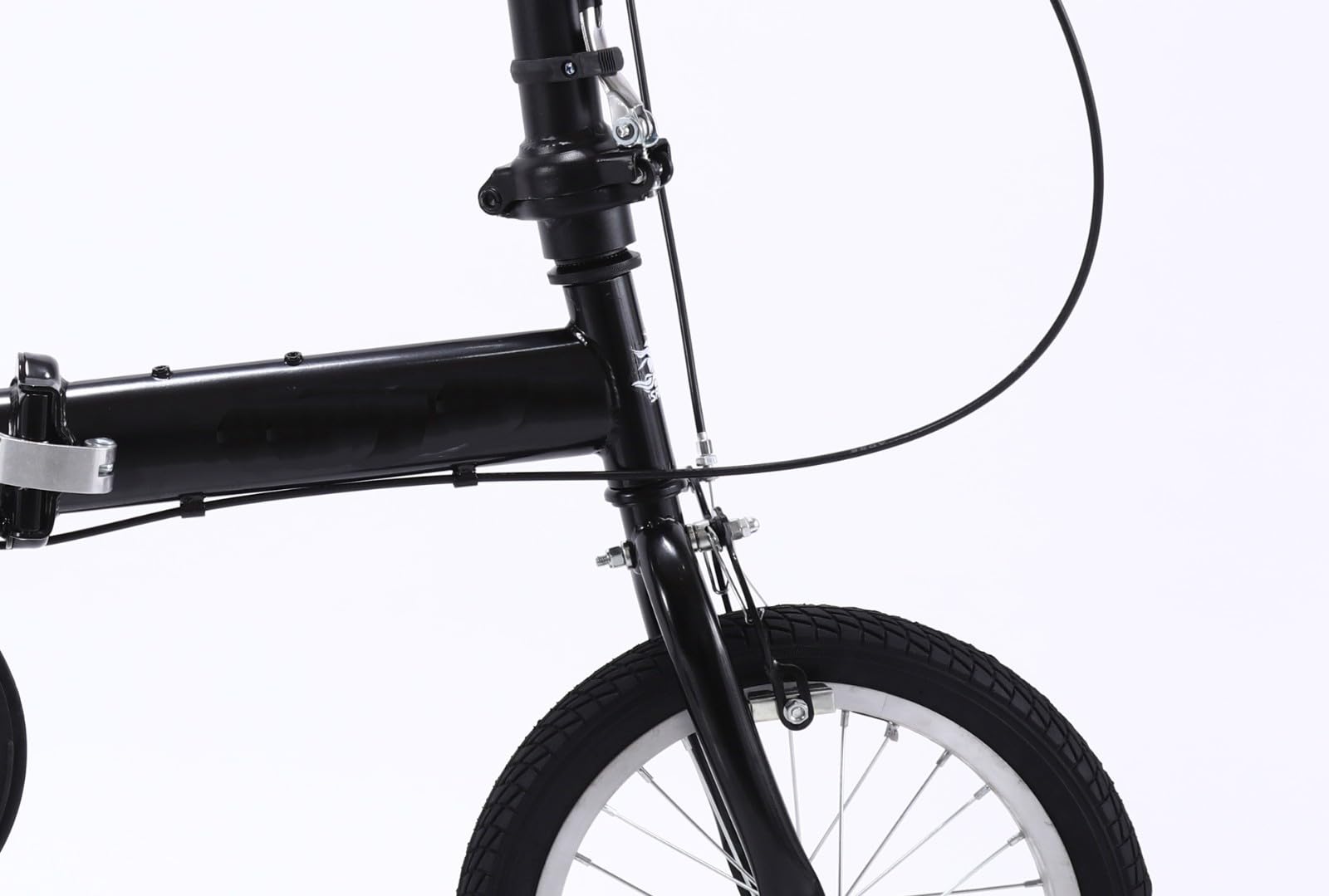 Bicicletta Pieghevole 14/16 Pollici Anteriore E Posteriore con Telaio Acciaio Carbonio Bicicletta per Adulti velocità Variabile Bicicletta Pieghevole per Studenti Super Leggera A,16inch