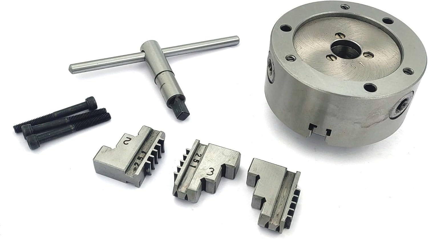 Buyohlic 100mm Heavy Duty Chuck for Rotary Tables & Mini Lathes (3 Jaws Self Centering (Recess 72 mm))