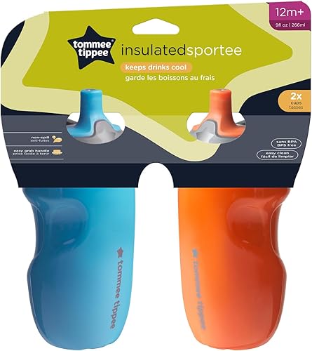 Miniatura 8 de Tommee Tippee - Botella de agua aislada con asa para niños pequeños "1 Limited Sеt (Blue &amp; Orange), "1 Limited Sеt (Pink + Mint), "1 Limited Sеt
