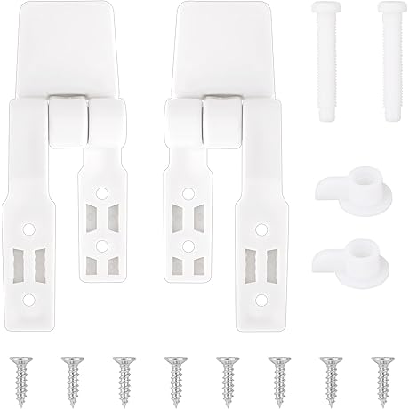 2-Pack Toilet Seat Hinge Replacement Kit