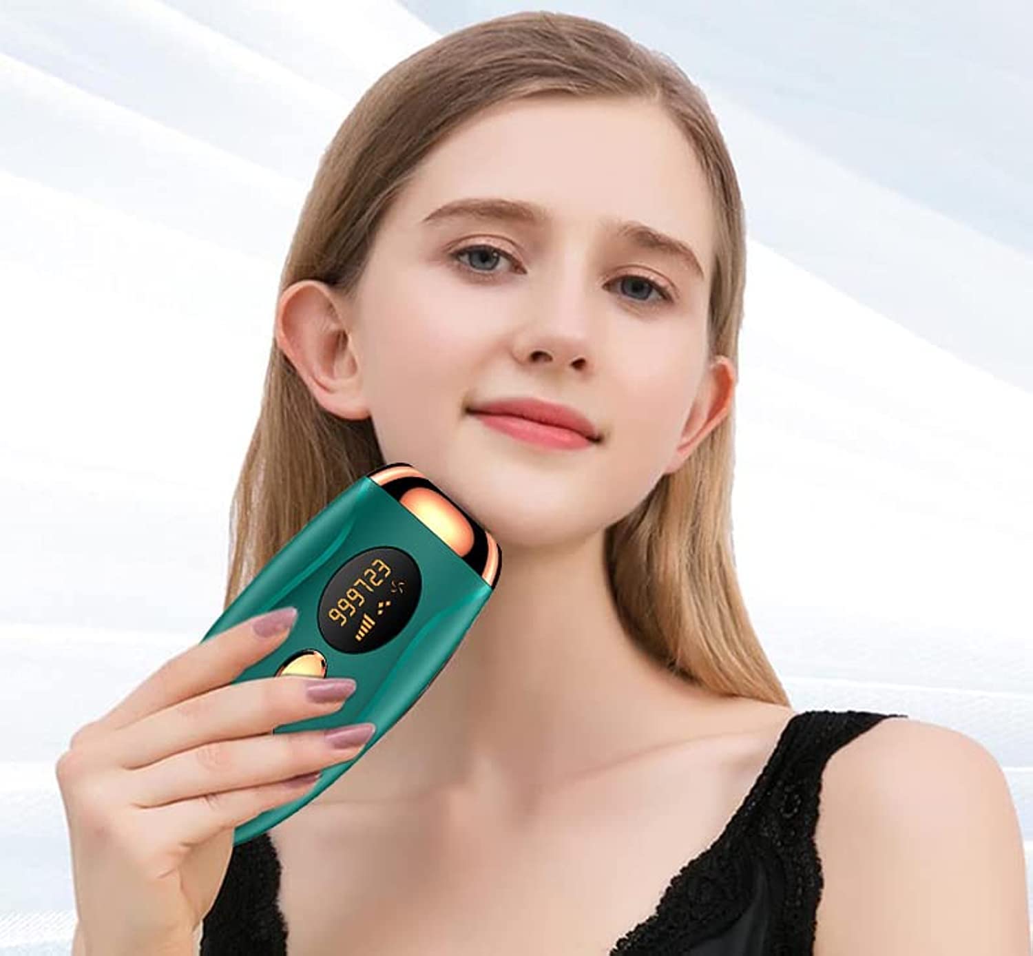 SKYISOK New Home Painless Laser Hair Removal Device Photoelectric Hair Removal Device Full Body Laser Hair Removal Device Portable (Green)