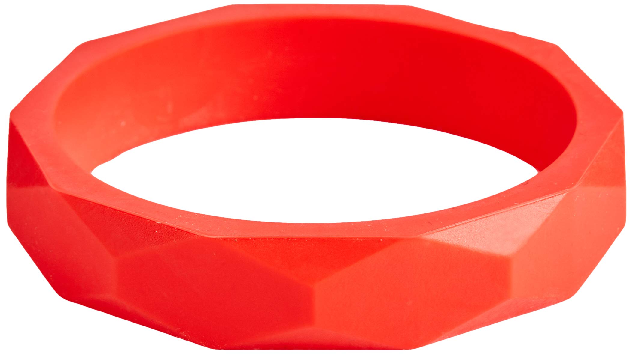Nibbling Teething Bangle Bracelet, Red