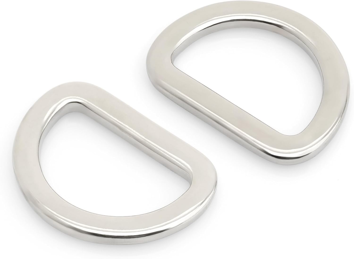 CRAFTMEMORE D Rings Purse Loop Flat Metal D-Ring Heavy Duty Findings for Craft Bag Belt 10 Pack PTDF - Image 3