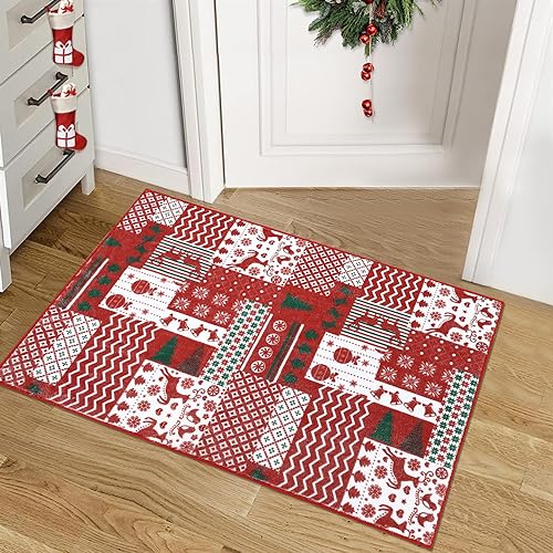RUGSREAL �N���X�}�X �G���A���O �N���X�}�X �p�b�`���[�N �p�^�[�� �X���[�� ���փ��O �h�A�}�b�g ����~�� �z���f�[ ���� ����\ �t���A�J�[�y�b�g ���� �t�����g �G���g�����X �L�b�`�� �o�X���[���p 2x3�t�B�[�g