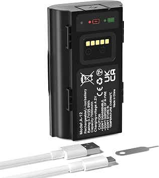 E EGOWAY Rechargeable Backup Battery for Arlo Wire-Free Video Doorbell, 7000mAh Replacement Battery Compatible with AVD2001 AVD2001B VMA2400 A-12, Long-Lasting Power Supply for Arlo Doorbell Camera