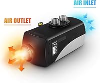 Vista 5 de Calentador diesel de 8KW, tanque de 15L, calentador de aire diesel de 12V, silenciador, calentador de estacionamiento diesel con monitor