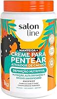 Salon Line, Creme para Pentear, Definição Nutritiva - Para Cabelos Cacheados e Crespos, 1kg