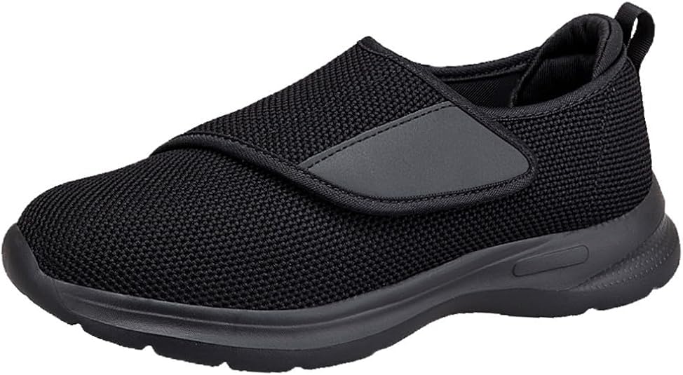 Zapatillas Diabéticos para Mujer Hombre Cómodas Ligeras Ancho Antideslizantes Respirable Ajustable Ortopédico Zapatos para Caminar Pies Sensibles Hinchados
