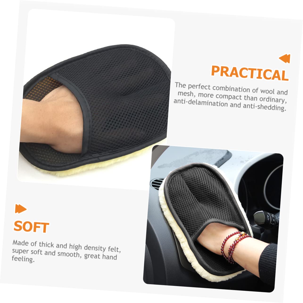 SOLUSTRE 12stücke Waschhandschuhe Dickem Wollfleece Für Autopflege Hochabsorbierende Auto-waschhandschuhe Für Streifenfreie Von Fahrzeugen Und Oberflächen