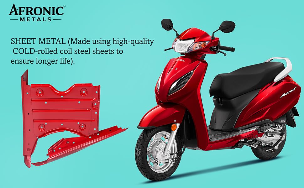 Image of Floor Platform for Honda Activa 3G | ABS Material | Compatible Scooter Floor Body Panel | Imperial Red Metallic