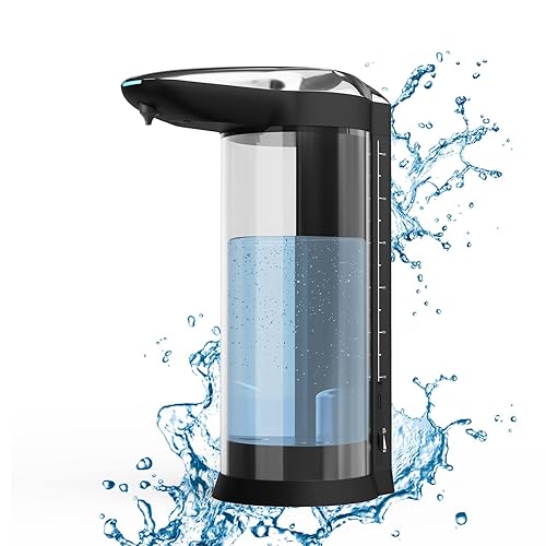 Simple Deluxe Dispensador automático de jabón de 22.0fl oz22 onzas, dispensador de jabón con sensor infrarrojo operado sin contacto, volumen de
