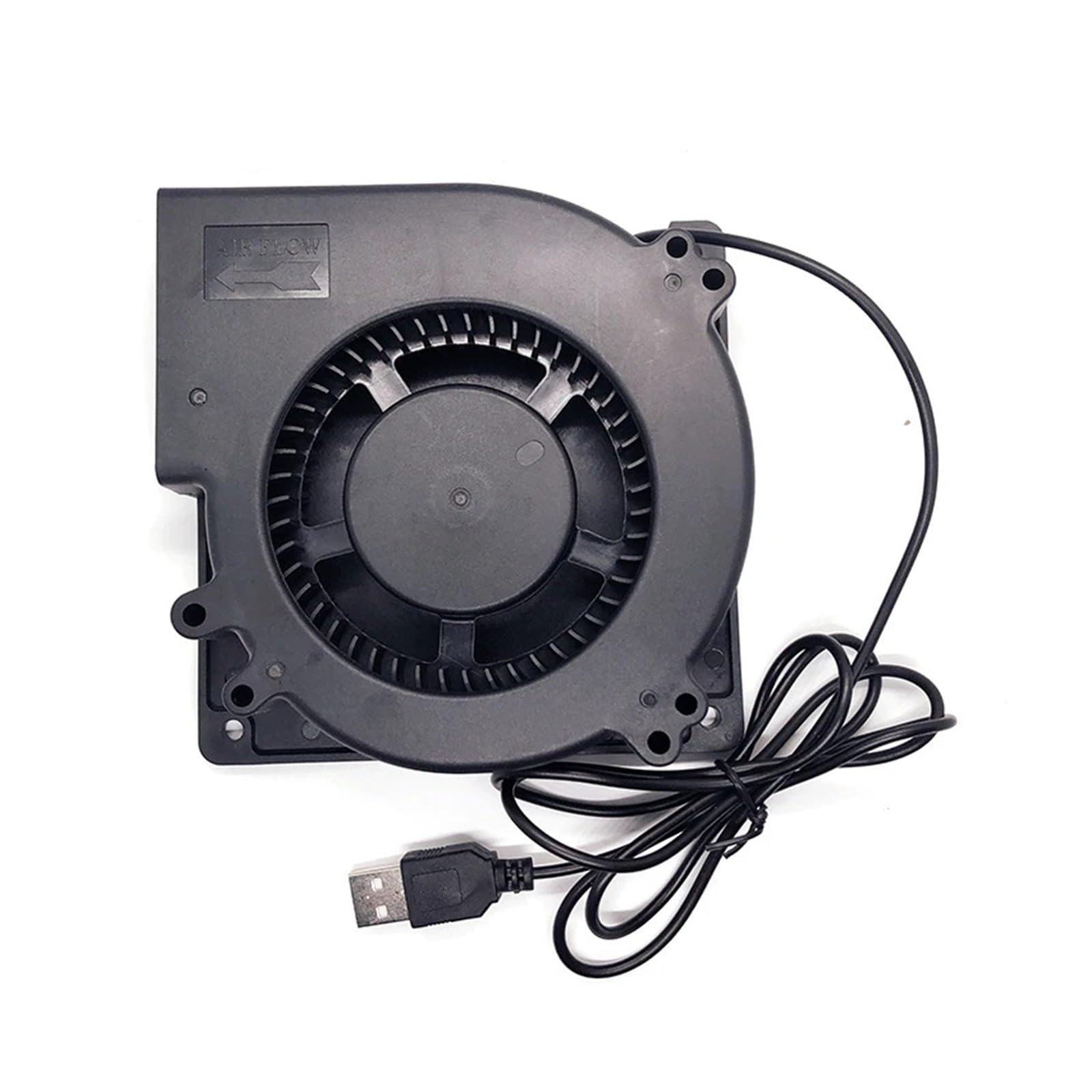Genérico Ventilador USB Turbo 120x32mm, 5V, Doble Rodamiento De Bolas