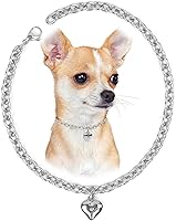 Vista 15 de HOWWFALY Collar para Perro y Cadena Collar para Gato de Acero Inoxidable Ajustable Collar en Forma de Corazón de Oro 18K para Mascotas Pequeñas