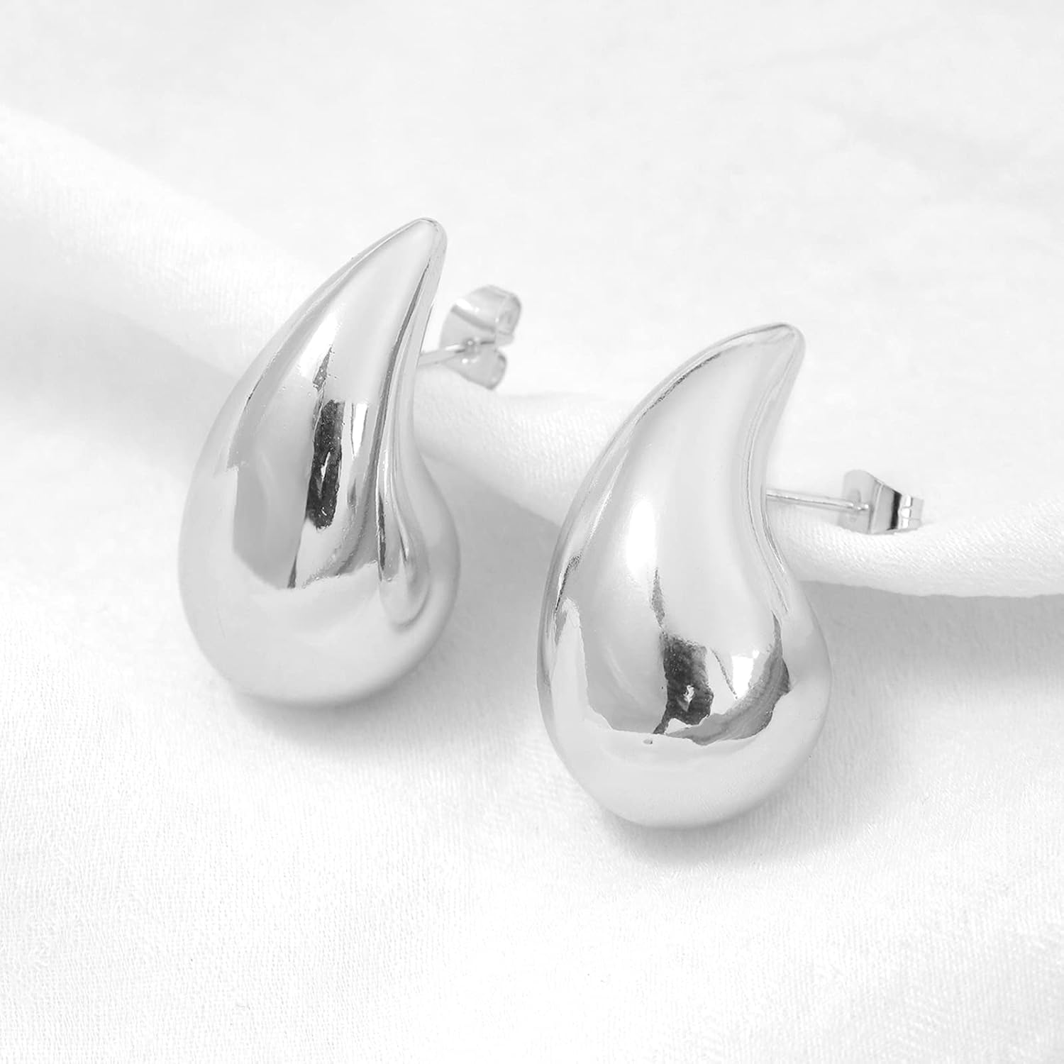 Chunky Gold Hoop Earrings for Women Girls Lightweight Drop Hoops Earrings Hollow Open Hoop Earrings Jewelry Gifts - Image 7