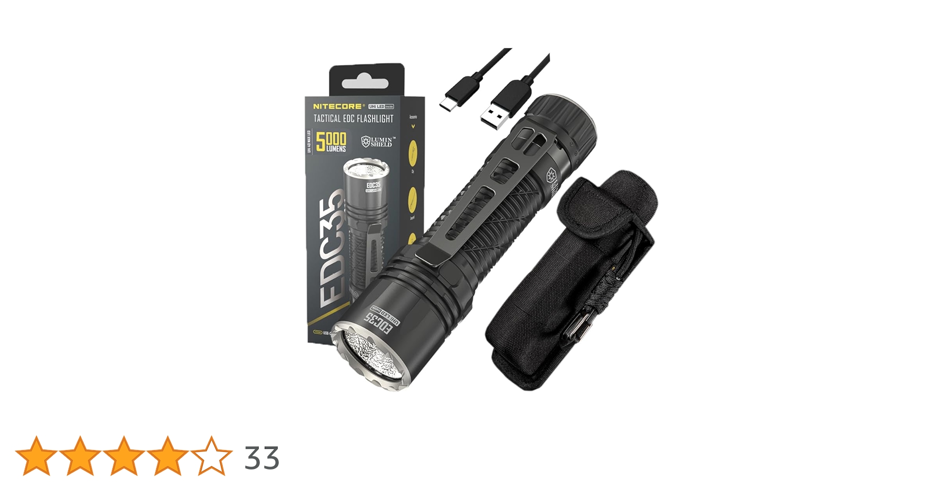 Amazon.co.jp: Nitecore EDC35 ハイパワー 5000ルーメン NiteLab UHi