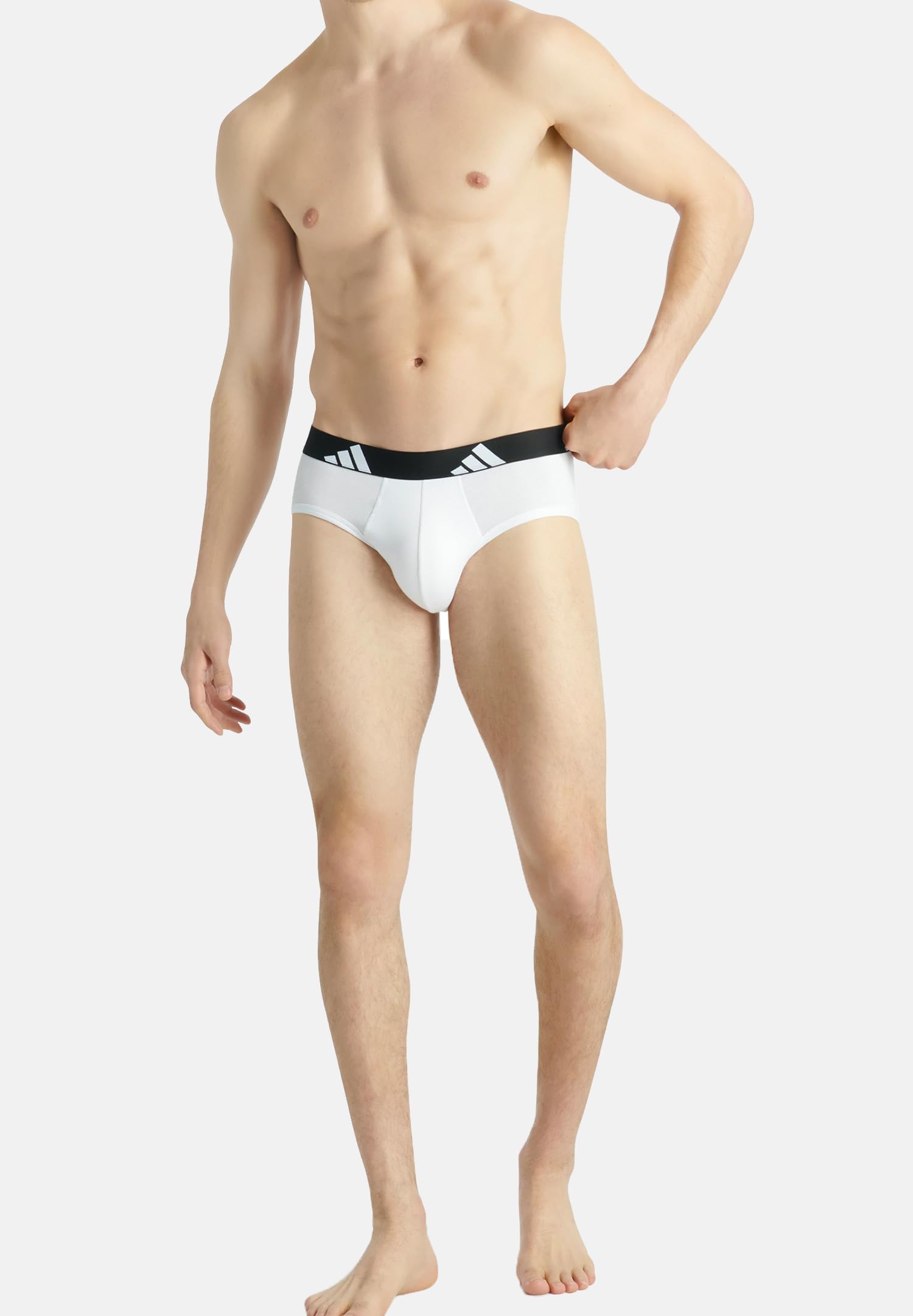 adidas Bielizna Mężczyźni Adidas Herren Unterwäsche Slip 3er Pack - Brief (3pk) - Active Flex Cotton (3 w zestawie)