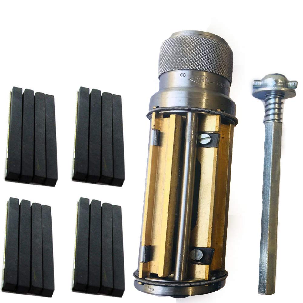 Cabezal De Pulir Cilindros 34-88mm Bruñidora Honeadora De Piedra Abrasiva + ENVÍO EXPRESS GRATIS (Cilindros de pulido 62-88mm + 16 Piedras)