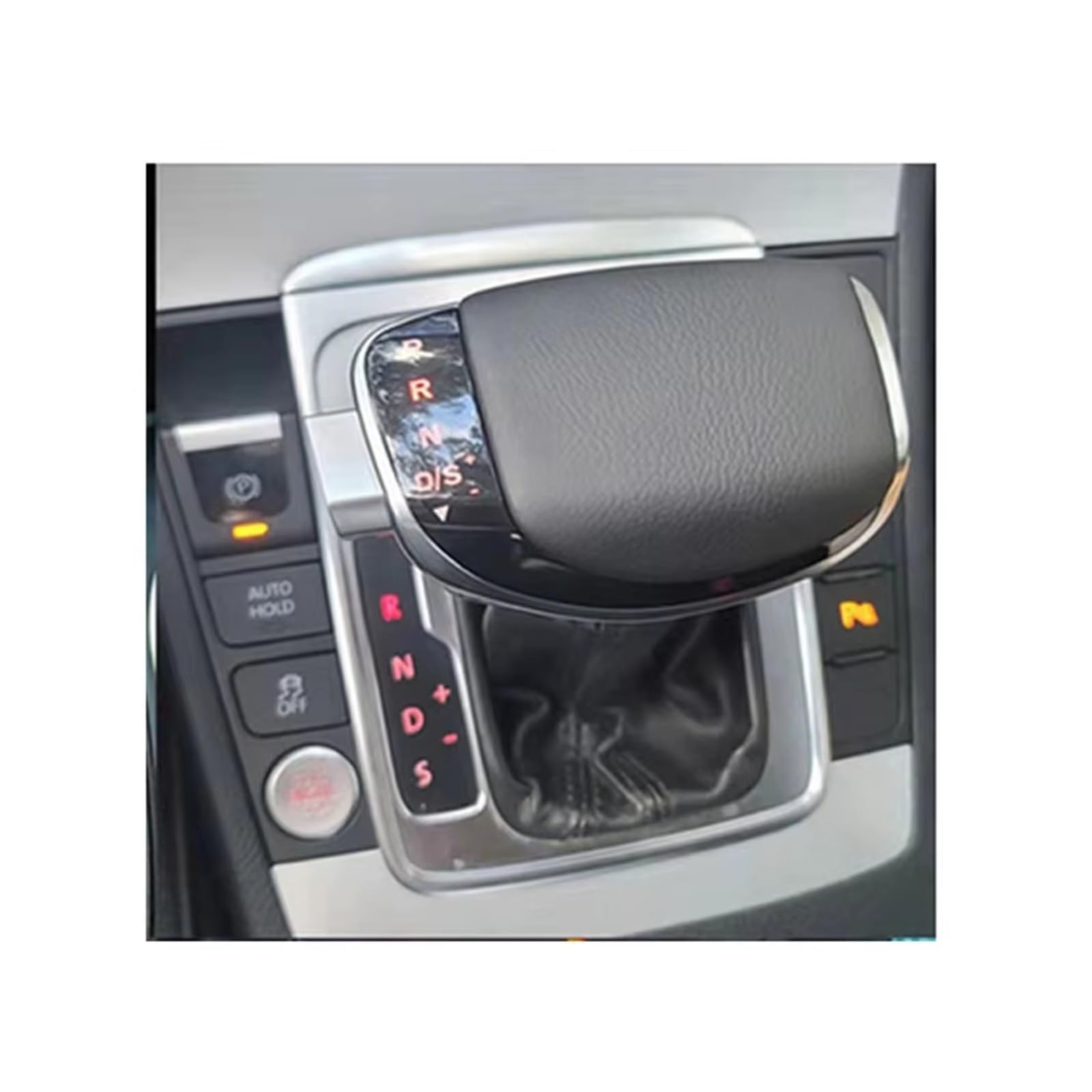 KOEHXJ Shift Gear Knob Cover for Golf 6 for Jetta for MK5 for MK6 for Tiguan for Polo Electronic Display Gear Shift Knob Lever Handball(No Hole White Light)