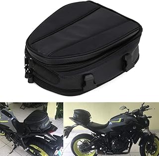JFG RACING wasserdichte Motorrad-Hecktasche, Gepäcktasche, Satteltasche, Multifunktionstasche, PU-Leder, Fahrradtasche, Sp...