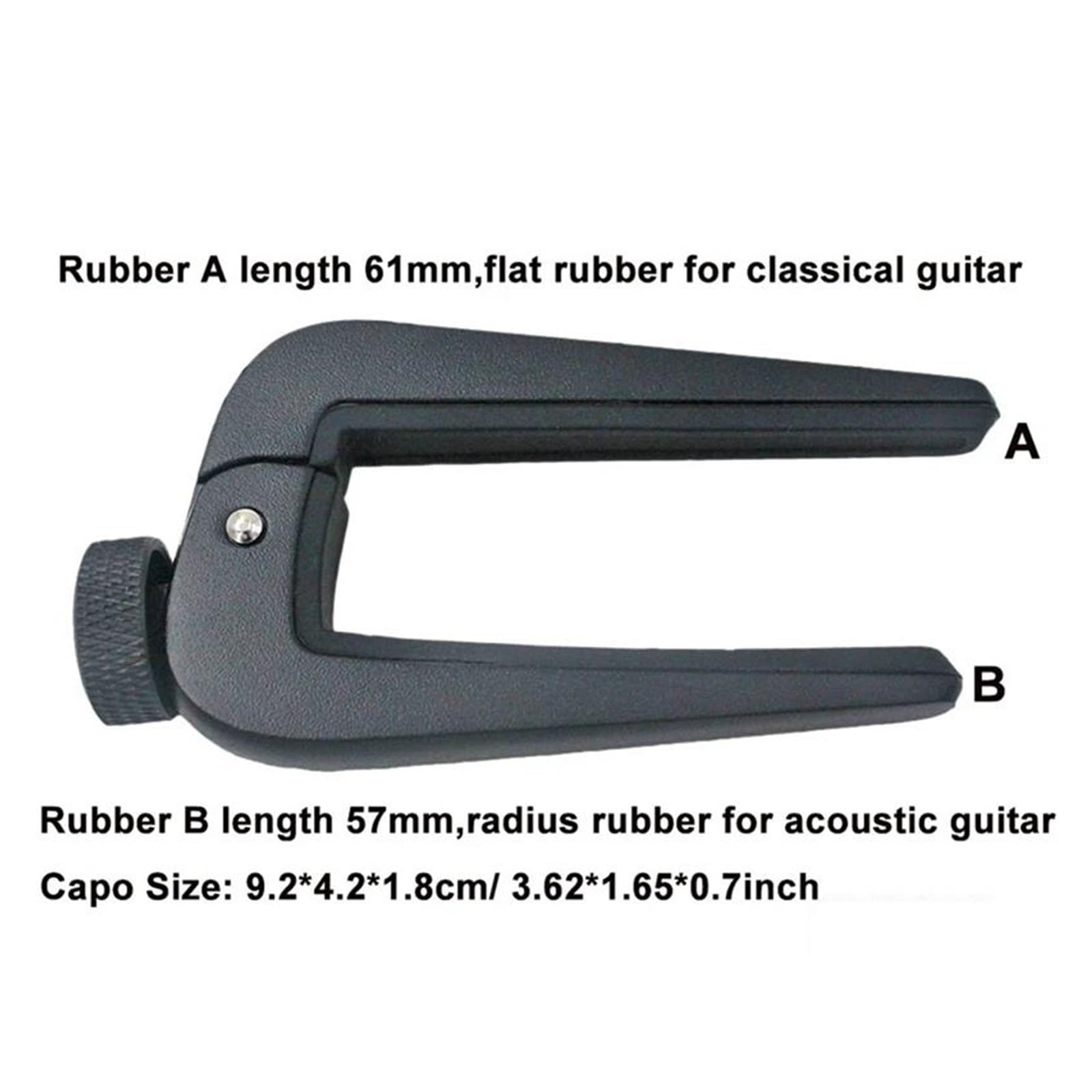 Capotasto Per Chitarra Ukulele Violino Basso Capotasto Accessori Per Chitarra Strumenti Musicali(Silver)