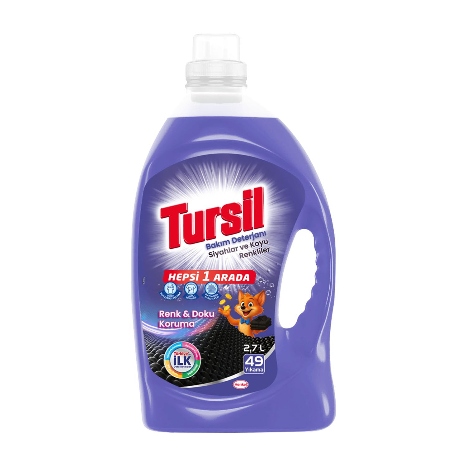 Tursil Bakım Deterjanı Siyahlar ve Koyu Renkliler 2.7L