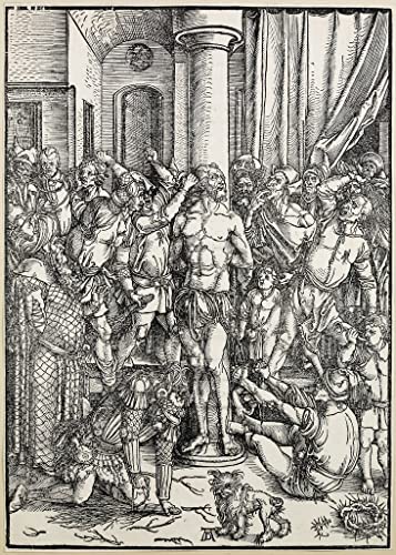 Tableau Albrecht Dürer la Flagellation impression sur toile 60x90cm