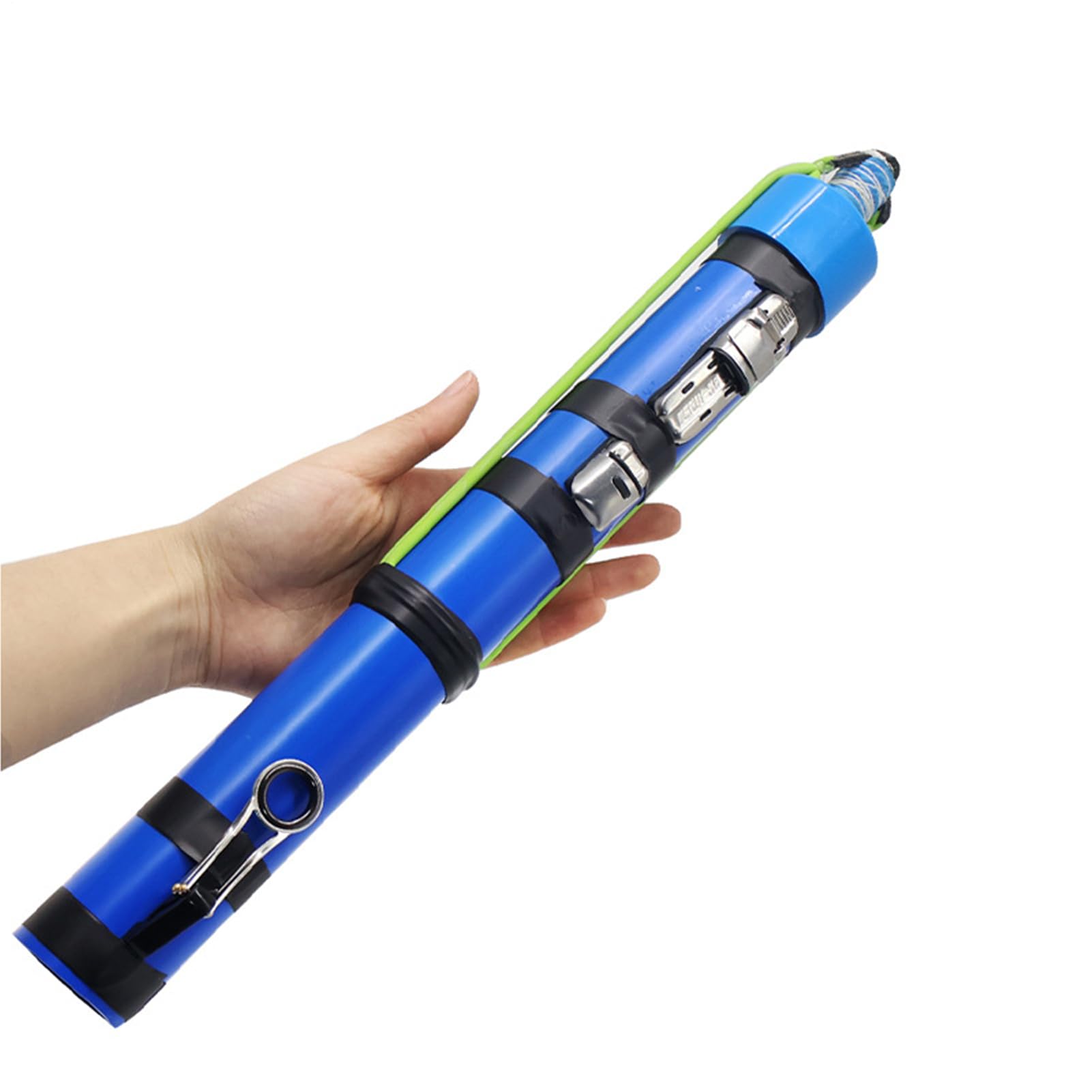 Canna da pesca | Slingshot Design Compact Fish Tool con mulinello, portatile Catapulta Lure Fishing Tools | per spigola, trota, acqua salata, acqua dolce, riva, fiume, stagno, lago
