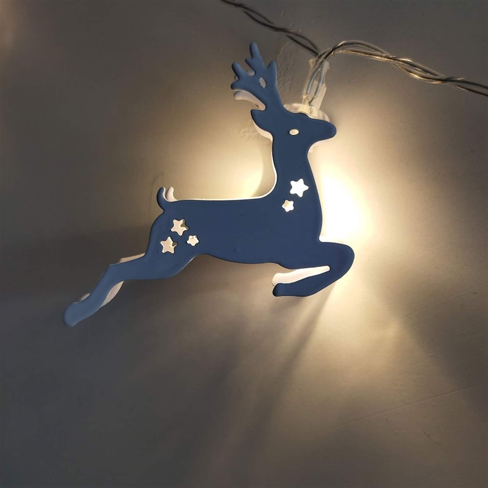 Guirlande Lumineuse LED extérieur et intérieur, en Fer forgé, luminaire décoratif d'extérieur, idéal Une boîte à Piles, Une Salle de fête ou des Vacances