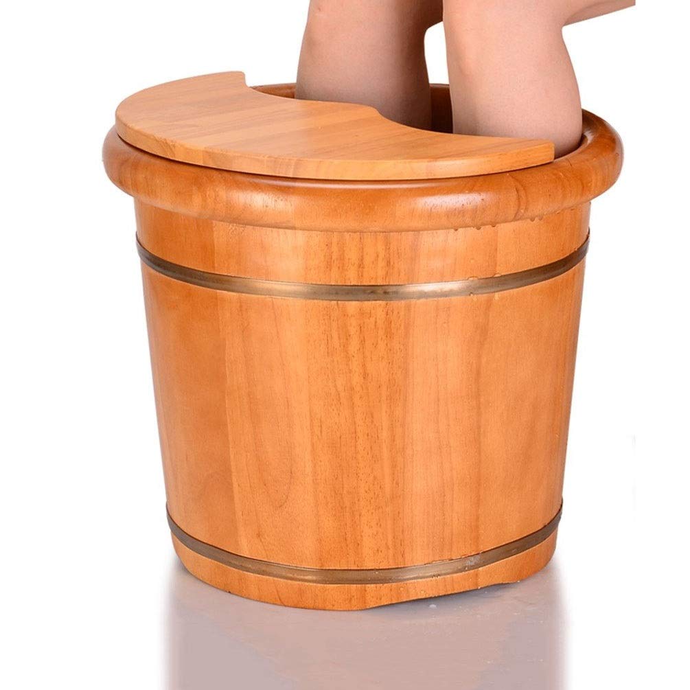 Drewniana beczka do stóp Spa wiadro z drewna do pedicure, wiadro do moczenia stóp, wanna z hydromasażem do stóp, umywalka do stóp dla dorosłych, wanna do moczenia stóp vision