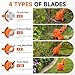 21V Cordless Strimmer, 700W Grass Trimmer with 2x 2000mAh Batteries, Lightweight Foldable Battery Strimmers Cordless with 26 Blades,90° Adjustable Head for Garden Lawn Weeding - Deep Orange