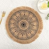 Manteles individuales elegantes: nuestros manteles individuales tienen un diseño tejido resistente y contornos redondeados que son ideales para cualquier cocina o comedor.