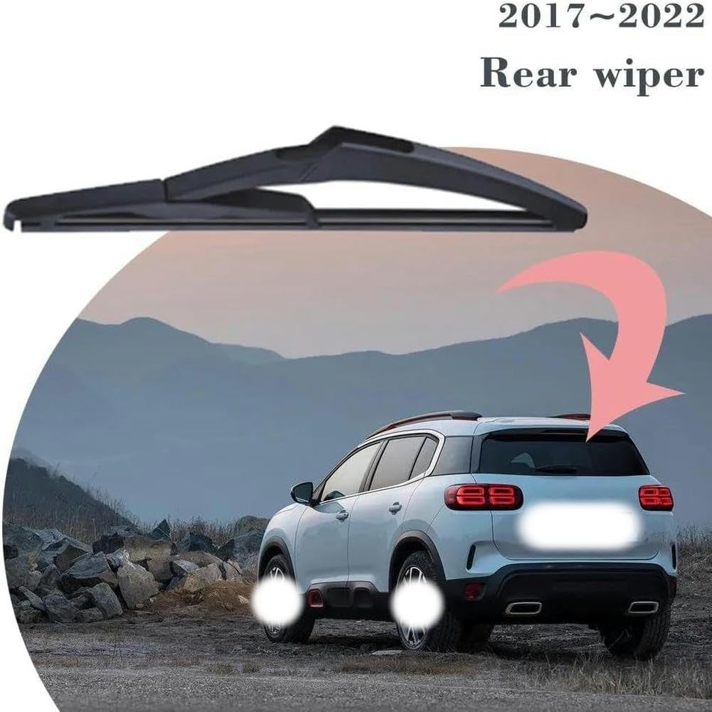Kit Essuie-glace Arrière 8 Pouces Pour Citroën C5 Aircross 2018-2023 - Bras + Balai De Remplacement - Noir - 5