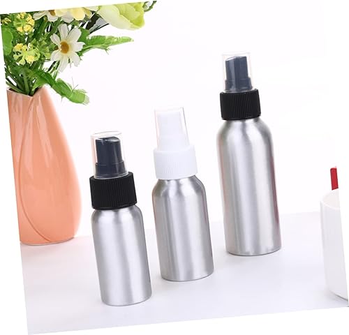 Miniatura 3 de Housoutil Botella de perfume de aluminio con boquilla de pulverización, botellas de viaje, dispensador de lavado a mano, botella de spray