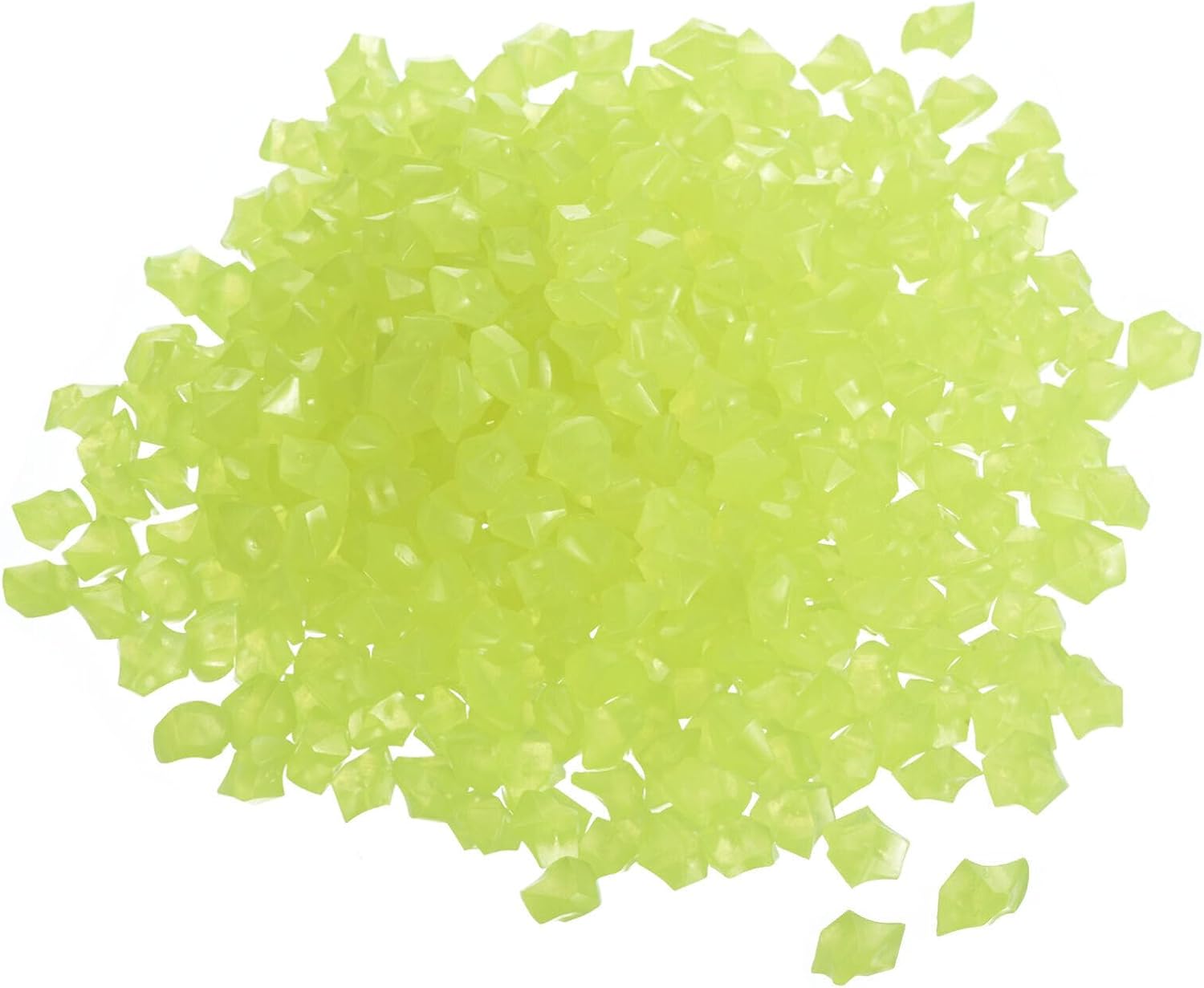 Home and Garden Parts 1500pcs Glow Rocks 8-10mm Decoration Pebbles Luminous Stones Decor Yellow #CN/251024/02312