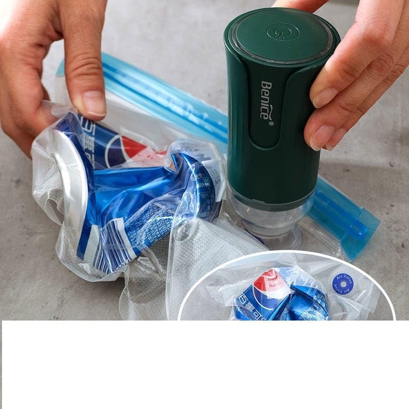 BAIG Food chargeable Vacuum Sealer Portable Jar Sealer Fully Automatic Canning Jar Vacuum Sealer Accessories Kits with 10 Pieces