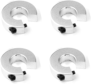 4pcs SBR Linear Rail Stop Collars Aluminum Alloy Shaft Limit Fixing Rings CNC Parts Tool Linear Rail Shaft Stop Collars (16mm, 4)