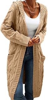 Hooded Cardigan Sweaters Chunky Sweater