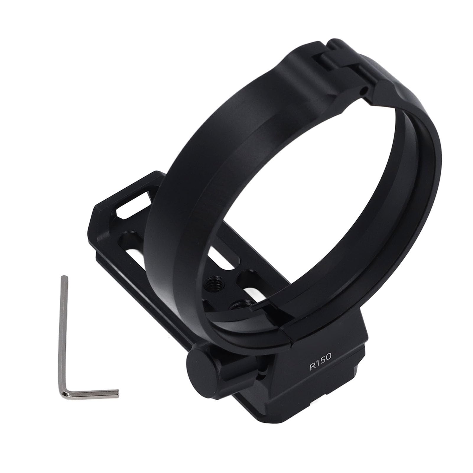 Anello Collare Treppiede Supporto per RF 100-500mm F/4.5-7.1L | Piastra a sgancio rapido Arca, filettatura da 1/4 e 3/8 pollici, lega di alluminio, per teleobiettivo con attacco RF