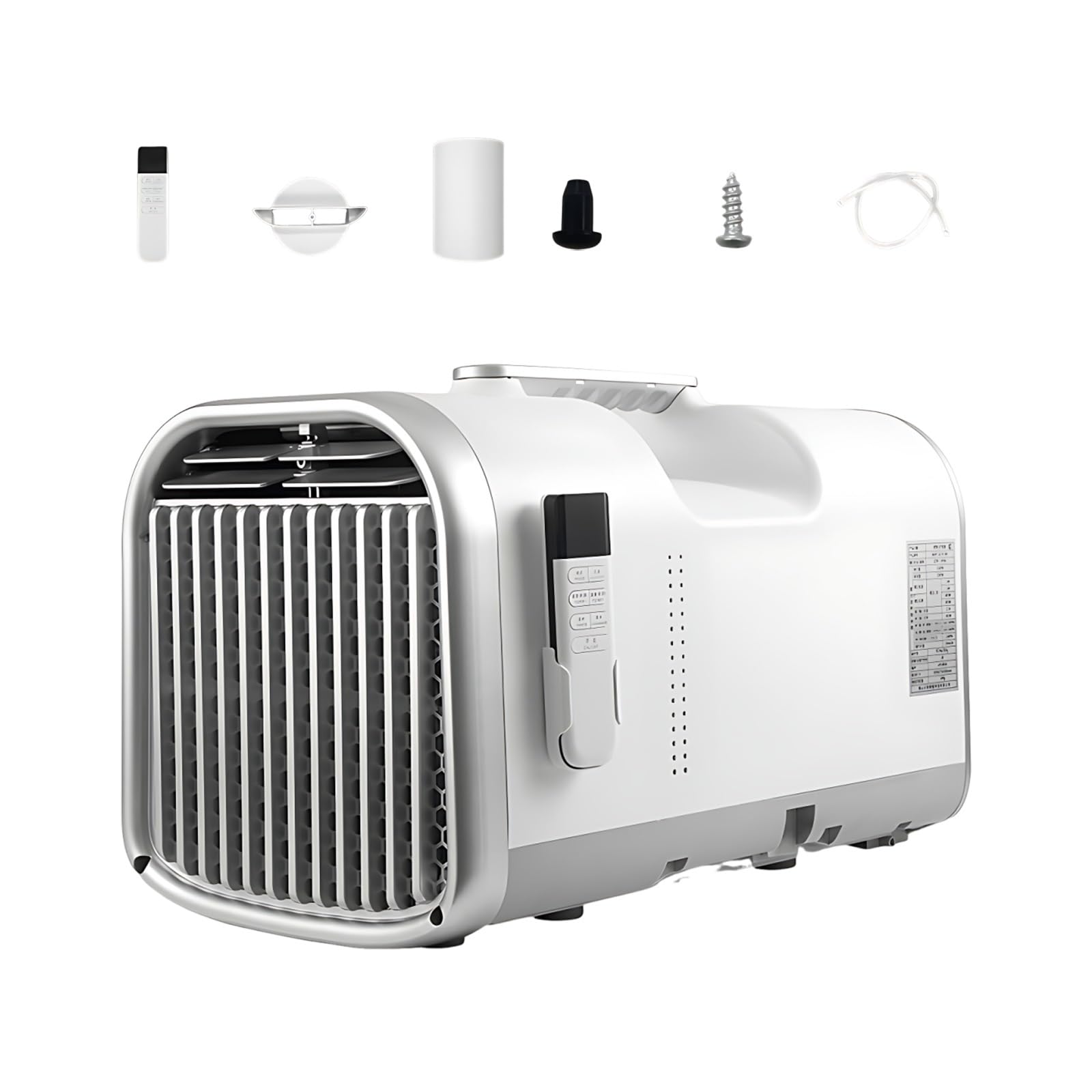 Xenmekrx One Color 5100 Btu Portable Air Conditioner For Golf Cart, Compact Ac Unit With Offline Voice Activation For Camping Tent, Rv Trailer, Semi Truck, Small Workspace