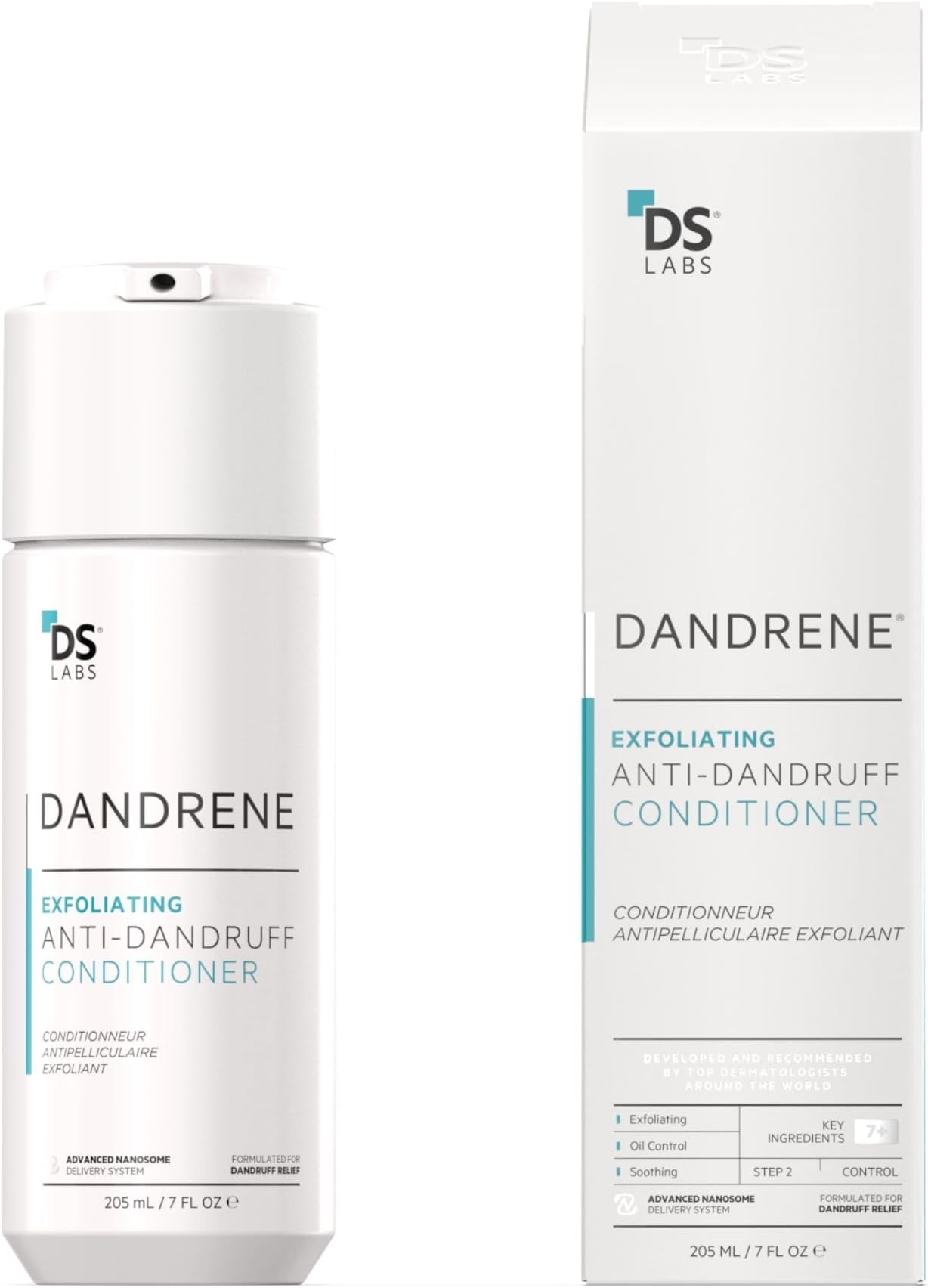 DS Laboratories Dandrene Dandruff Conditioner โ Dry Scalp Treatment, Seborrheic Dermatitis Conditioner, for Itchy Scalp for Men and Women (205ml)