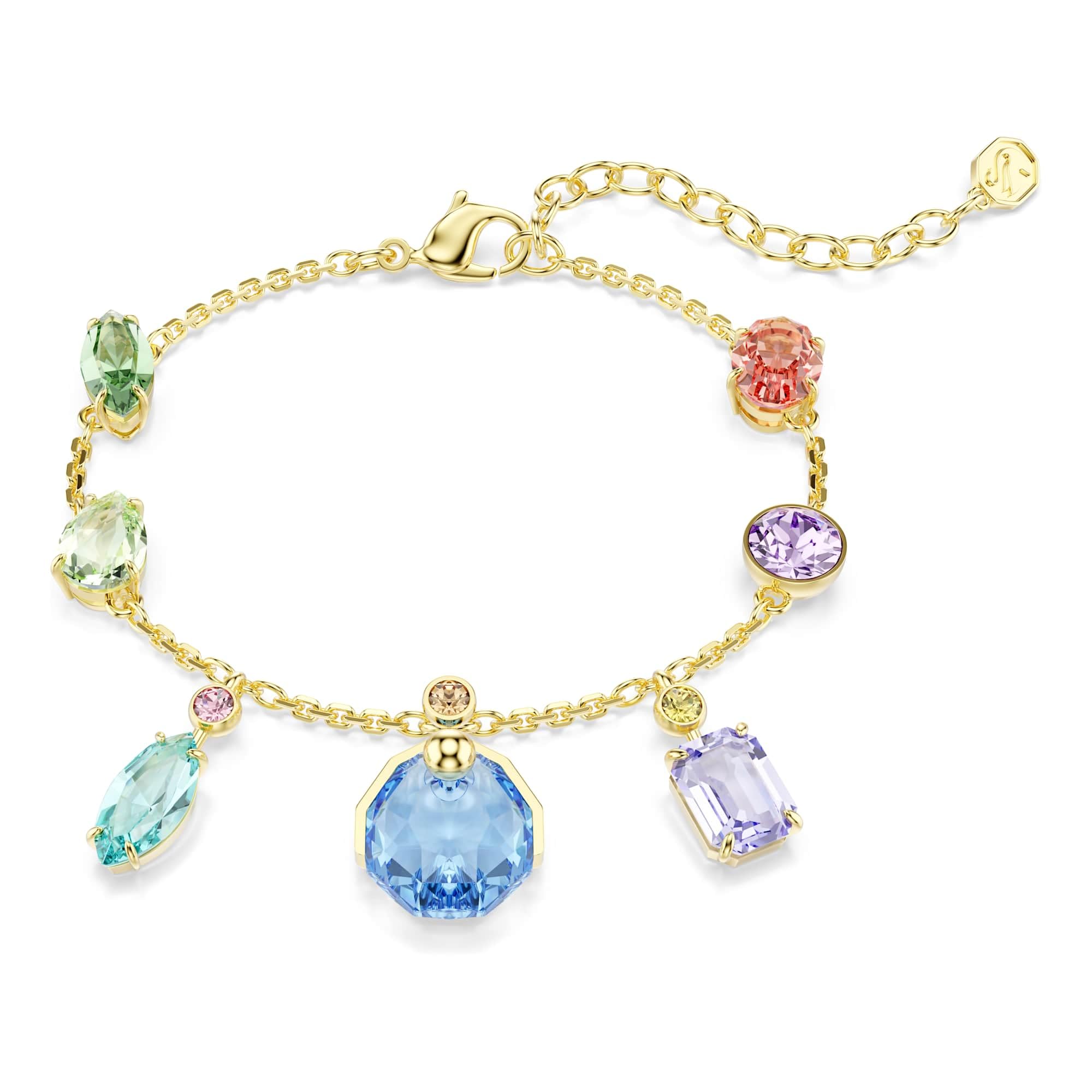 Swarovski Armband Gema Armband – Gelbgoldfarben, Mehrfarbige Kristalle