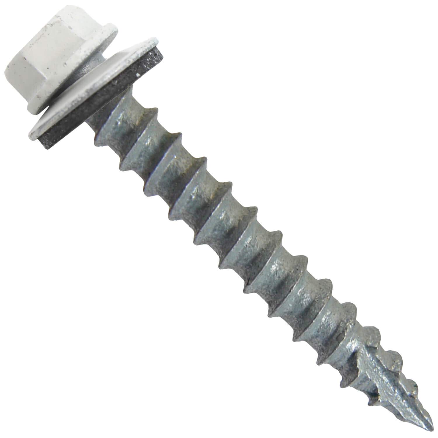 #14 Metal Roofing Screws (750) Screws x 1-1/2″ Bone White Hex Washer Head Sheet Metal Roof Screw. Self Starting/self Tapping Metal to Wood – EPDM Washer – Colored Head. for Corrugated Roofing