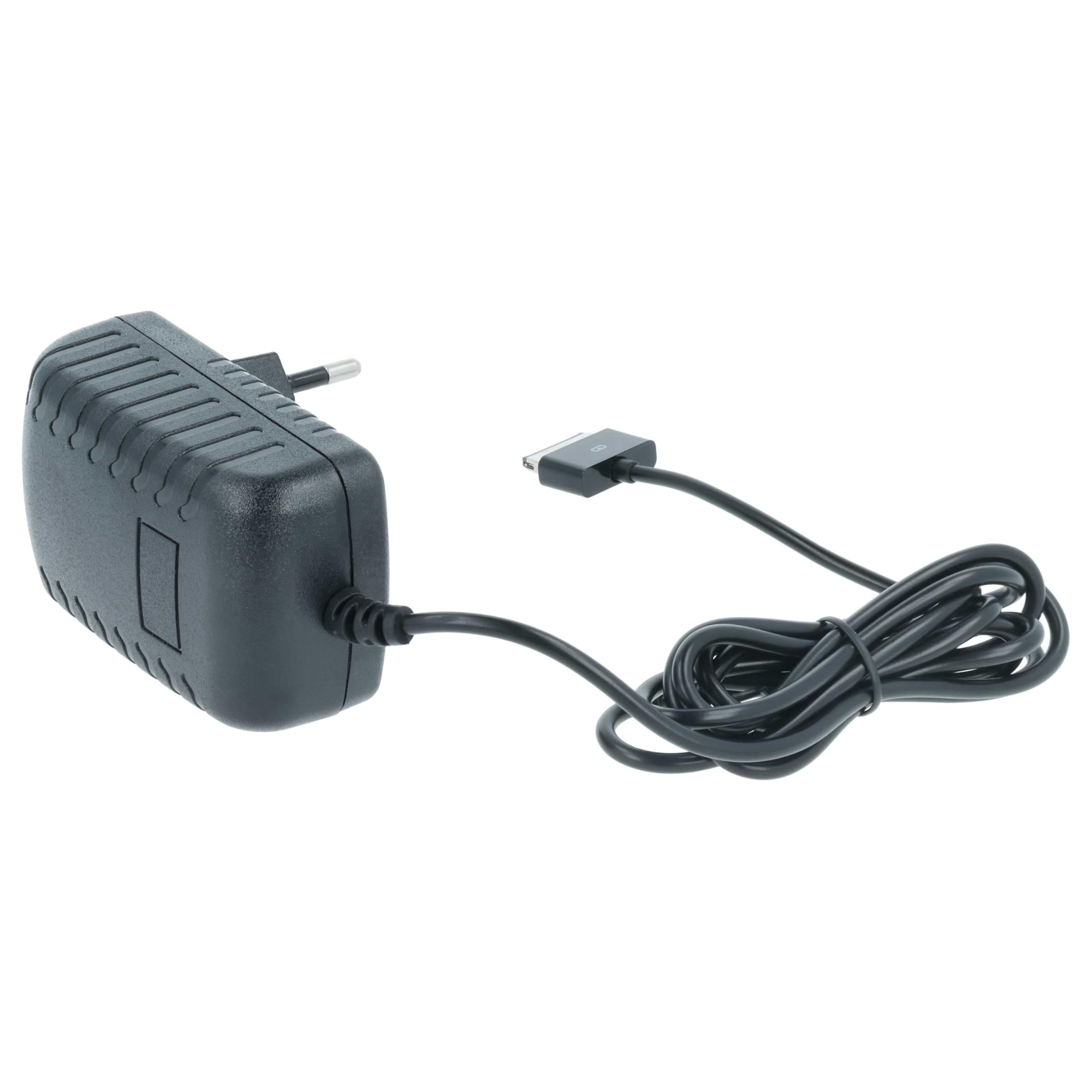 vhbw Caricabatterie Compatibile con ASUS EEE Pad Transformer TF101, TF201, TF700, TF700T, TF300, Slider SL101, Prime TF201, TF101G, TF300T, TF300TG
