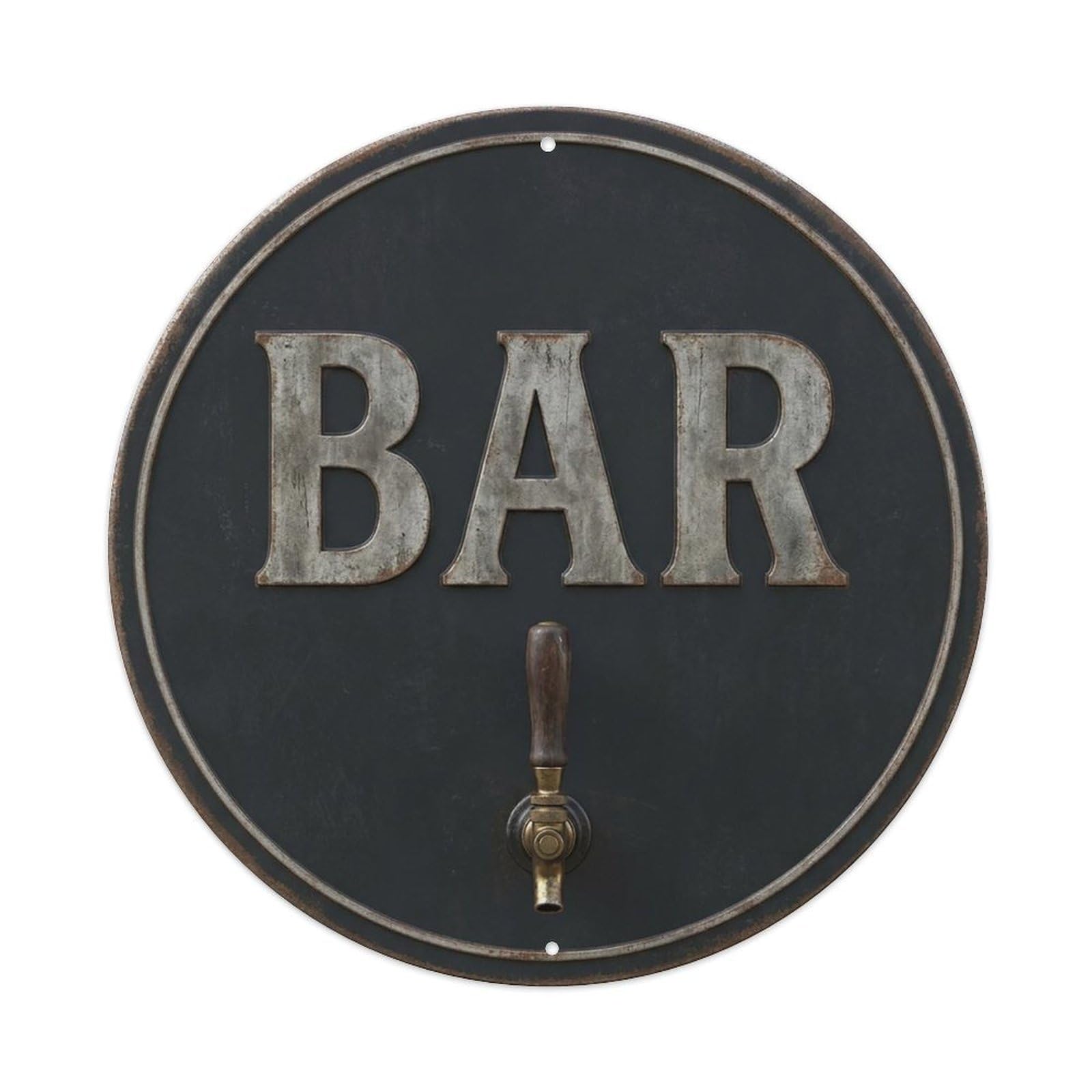 Vintage Beer BAR Charcoal Steel Retro for Pub Vintage Metal Tin Sign Plaque Wall Decor for Cafe, Club Bar, Office, Garden Metal Poster 8x8Inch