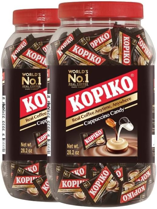 Cappuccino Candy Jar, 28.2Oz (Pack Of 2)